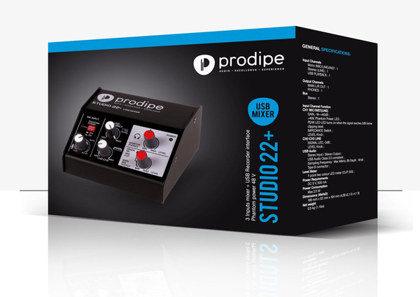 Prodipe Studio 22+ - audio interface