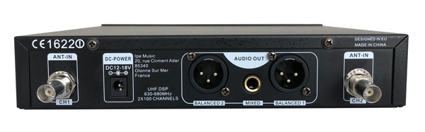 Prodipe B210DUO DSP UHF wireless system